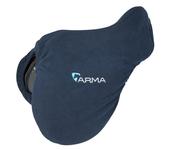 Shires ARMA Elastic Hem Breathable Polyester Fleece Saddle Cover - Navy - 14in - 16.5in / Navy image
