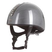 Evoke Orion Jockey Skull High Shine Carbon/Gunmetal/Black - M-(57-59cm) image