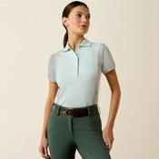 Ariat Women's Taryn Short Sleeve Polo Shirt - Blue - Baby Blue / XS image
