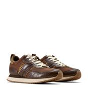 Ariat Women's Ranch Runner Shoes - Aged Tan/Luxe Espresso Croc - Brown / UK 4.5/EU37.5 image