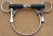 Breeze Up Rubber Mouthpiece Dexter Ring Cheek Racing Chifney Bit - 5.5in image