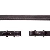 Schockemöhle Sports Rubber Reins - Black/Silver image