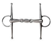 Ekkia Stainless Steel Anatomic Full Cheek Double Jointed Horse Bit - 5in image