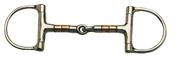 Dee Ring Snaffle Bit with Copper Rollers - 5in image