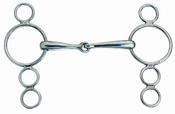Korsteel 3-Ring Gag Bit - 4.5in image