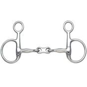 French Link Baucher Hanging Cheek Snaffle Bit - 4.5in image