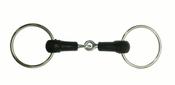 Large Ring Rubber Snaffle Bit - 5in image