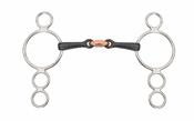 Sweet Iron 3-Ring Dutch Gag Training Horse Bit - 5in image