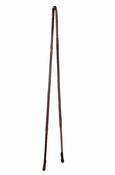 Turfmasters Non-Slip Pebbled Rubber Grip Riding Reins - Pony / Brown image