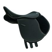 Turfmasters AR Synthetic Saddle - Black - 16in / Brown image