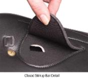 Zilco Ultra Lightweight Patent Race Saddle - Black - 500g image