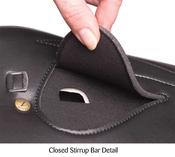 Zilco Full Tree Synthetic Suede Exercise Saddle - Black - 3.15kg image