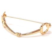 Equetech Snaffles Stock Pin - Gold - Yellow