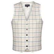 Equetech Women's Check Waistcoat - Gold Black - 34
