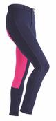 Wessex Maids Two-Tone Children's Jodhpurs - Navy/Pink - 5-6 Years / Navy