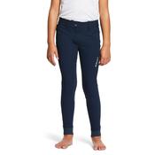 Ariat Kids' Youth Tri Factor Full Seat Grip Riding Breeches - Navy Blue - 10 Years