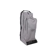 QHP Polyamide Riding Boot and Riding Hat Storage Bag - Grey/Black image