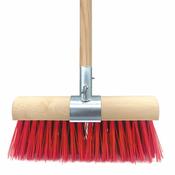 Dosco Red PVC Brush Head with Handle &amp; Clamp image