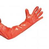 Women's Arm Length Gloves - Orange - SMALL