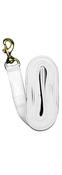 Equisential White Cotton Lead Rope with Brass Snap - 12in image