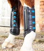 AC Super Lite Carbon Tech Eventing Racing Boots  - Black - LARGE / FRONT / Black image