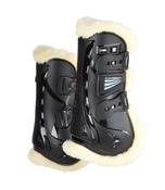 Shires ARMA Carbon Synthetic Sheepskin Tendon Boots - Full / Black