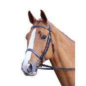 Velociti GARA Plain Bridle - Havana - Full / Black image
