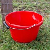 10L Gorilla Plastic Shallow Bucket - Red image