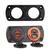 Dual Mounting Plate for USB Port, Cigarette Lighter or Voltmeter image