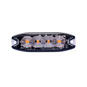 Slimline Hazard Warning Strobe Light / 4 LED / Amber