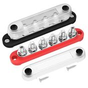 150A Busbar with 6 Stud (M8) Terminals &amp; Cover