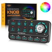 8 Way Auxbeam Control Panel with Control Knob / Dim, Chase, Dynamic Functions image