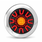 Fristom Dark Round Rear Light with Stop,Tail &amp; Indicator / Chrome Cover image