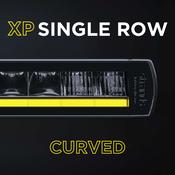 Strands Siberia XP Single Row Curved Light Bars with Yellow / White Position Light