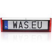 WAS Rear Number Plate Holder with Reverse Lights, Fog, Number Plate Light &amp; Reflector image