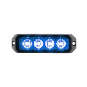 Blue Strobe Warning Light / 4 LED