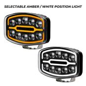 Boreman Polaris LED Driving Lamp with Amber / Clear Position Light