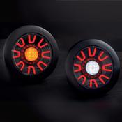 Fristom Dark Style Round LED Tail Lamp / Black