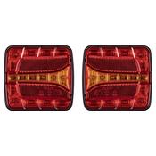 Small Square LED Trailer Lights / Set of 2 image
