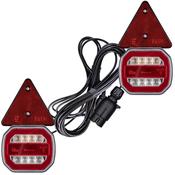 Magnetic Neon Trailer Light &amp; Triangle Kit with 7.5M Cable / 7 Pole