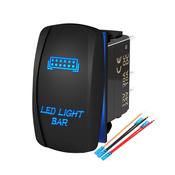 Rectangular ON-OFF Rocker Switch with LEDs / Light Bar image