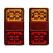 Rectangular Trailer Lights / Set of 2