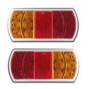 Rectangular LED Trailer Light - Set of 2 Lamps / 164 x 79mm image