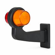 Old School Danish Long Arm Marker Light / Amber &amp; Red Neon
