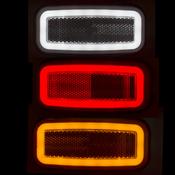 WAS W199 Neon Rectangular Marker Lights with Reflector