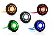 LED Bulls Eye Round Marker Lamp with Flat &amp; Curved Gasket