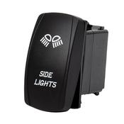Rectangular ON-OFF Rocker Switch with LEDs / Side Lights