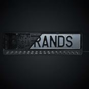 Strands Nuuk E-Line Black Number Plate LED Light Bar / Dark Lens image