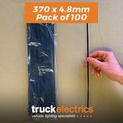 Cable Ties 370 x 4.8mm / Pack 100