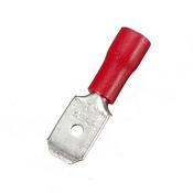 Red Male Spade Terminals 4.8mm / Pack of 100